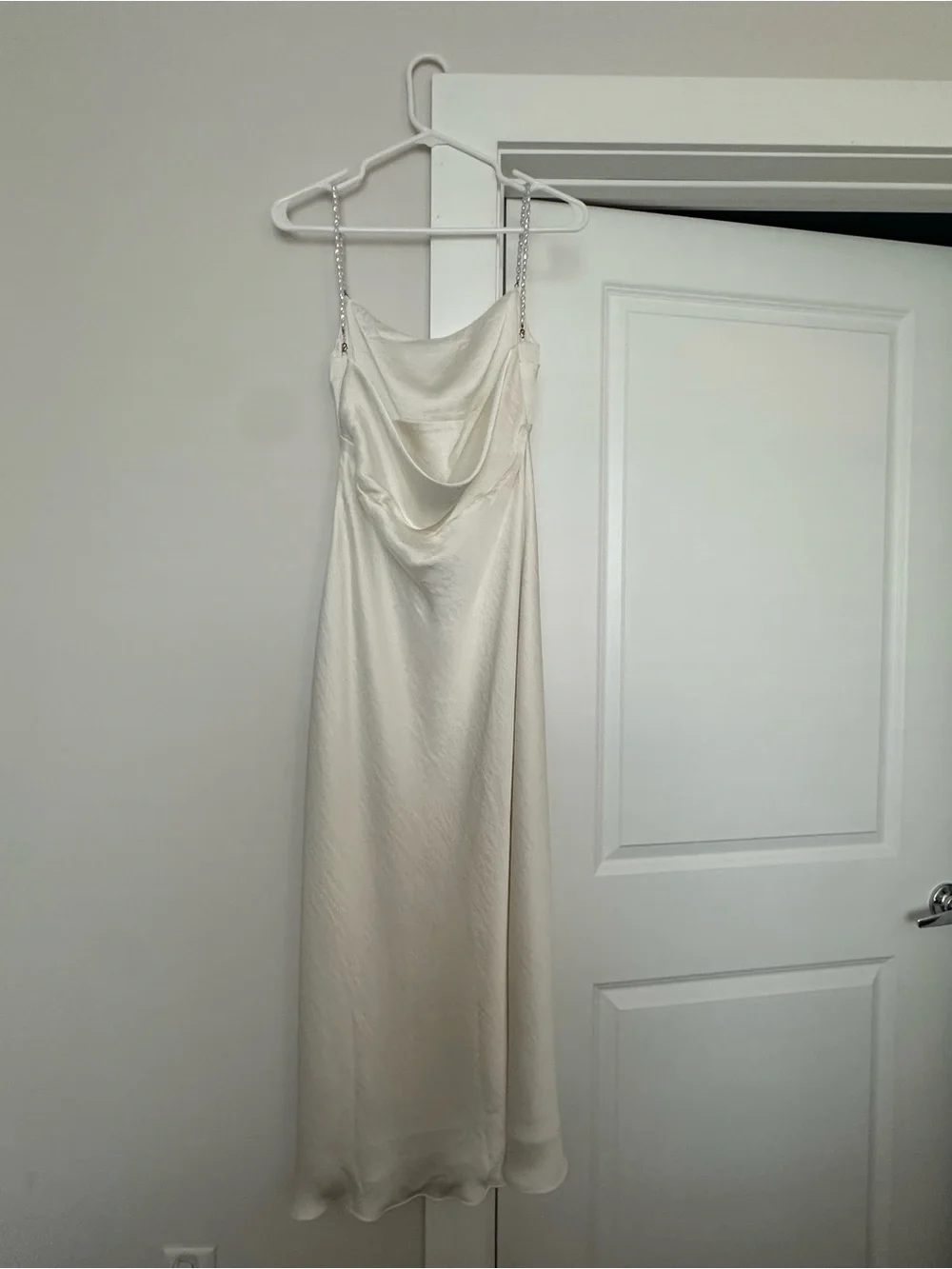 Abercrombie & Fitch Faux Pearl Strap Maxi Dress